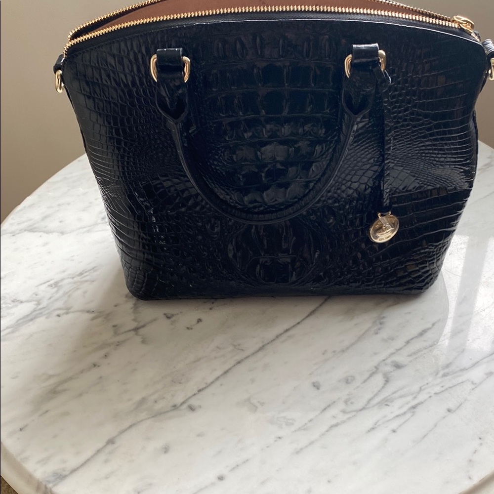 Brahmin Black Satchel Luxury Bag